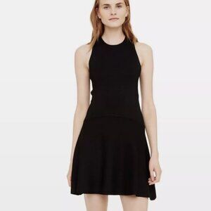 Club Monaco Cross Cross Back Black Dress Small Like Brand New